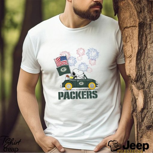Snoopy Football Happy 4th Of July Green Bay Packers Shirt