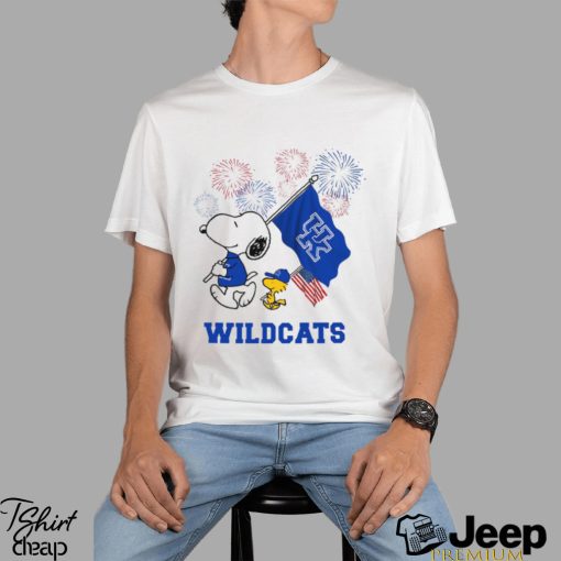 Snoopy Football Happy 4th Of July Kentucky Wildcats Shirt