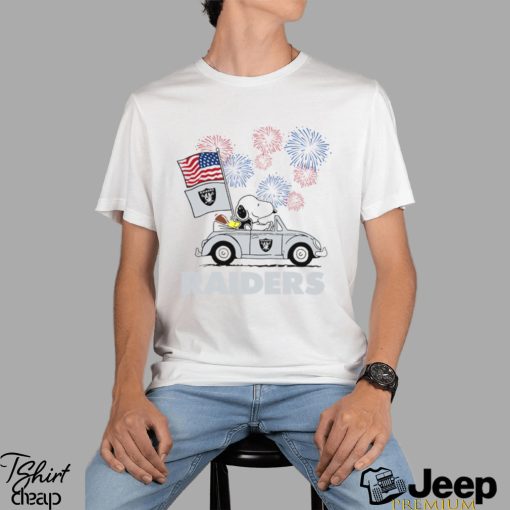 Snoopy Football Happy 4th Of July Las Vegas Raiders Shirt