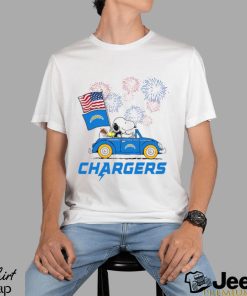 Snoopy Football Happy 4th Of July Los Angeles Chargers Shirt