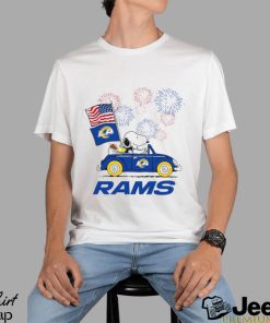 Snoopy Football Happy 4th Of July Los Angeles Rams Shirt