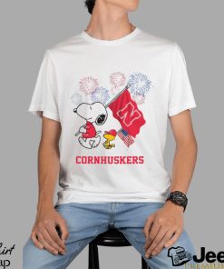 Snoopy Football Happy 4th Of July Nebraska Cornhuskers Shirt