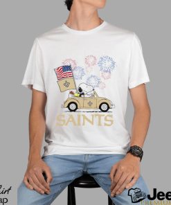 Snoopy Football Happy 4th Of July New Orleans Saints Shirt