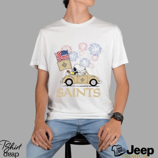 Snoopy Football Happy 4th Of July New Orleans Saints Shirt