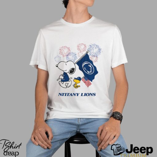 Snoopy Football Happy 4th Of July Penn State Nittany Lions Shirt