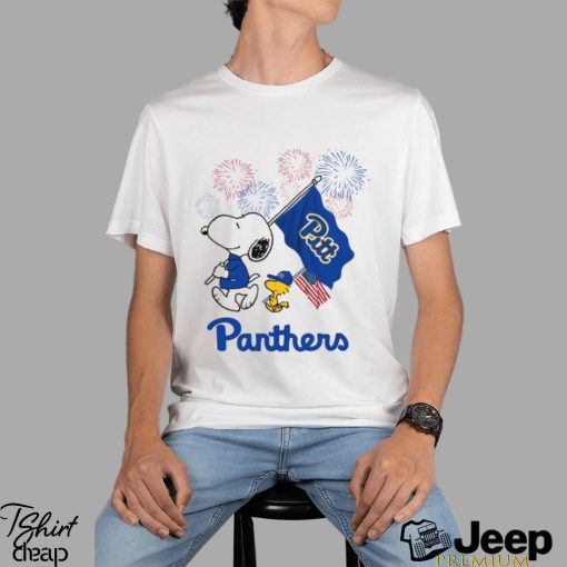 Snoopy Football Happy 4th Of July Pittsburgh Panthers Shirt