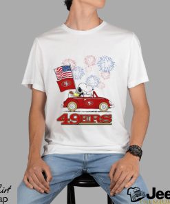 Snoopy Football Happy 4th Of July San Francisco 49ers Shirt