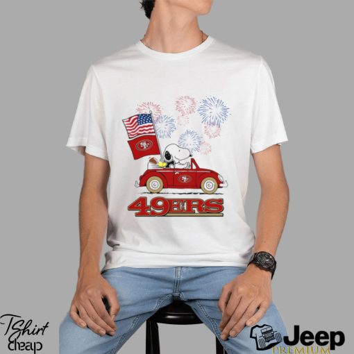 Snoopy Football Happy 4th Of July San Francisco 49ers Shirt