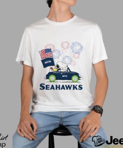 Snoopy Football Happy 4th Of July Seattle Seahawks Shirt