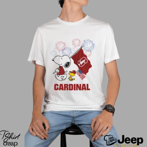 Snoopy Football Happy 4th Of July Stanford Cardinal Shirt