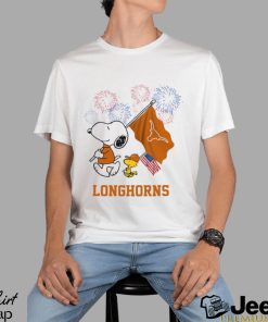 Snoopy Football Happy 4th Of July Texas Longhorns Shirt