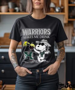 Snoopy Hawaii Rainbow Warriors Make Me Drinks Shirt