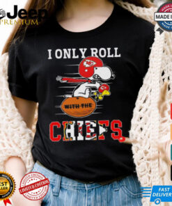 Snoopy Kansas City Chiefs shirt and Woodstock