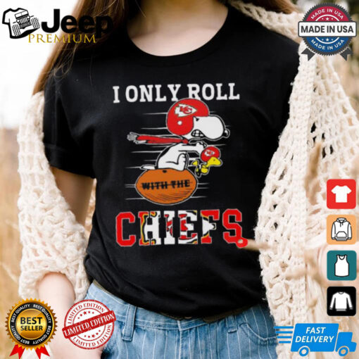 Snoopy Kansas City Chiefs shirt and Woodstock