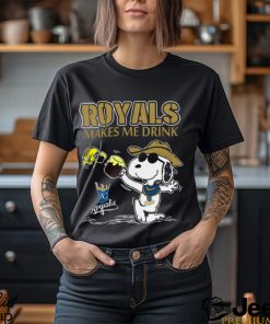 Snoopy Kansas City Royals Makes Me Drinks Shirt