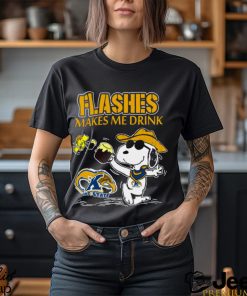 Snoopy Kent State Golden Flashes Make Me Drinks Shirt