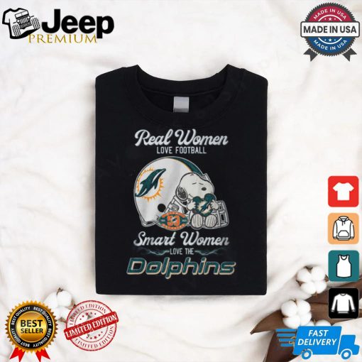 Snoopy Love Dallas Real Women Love Football Smart Women Love The Dolphins Shirt