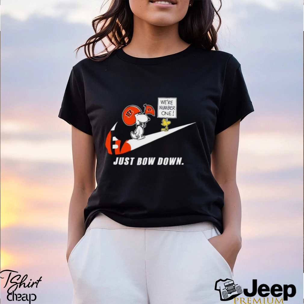 Snoopy NFL Just Bow Down Cincinnati Bengals shirt - teejeep