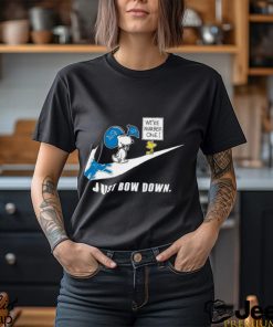 Snoopy NFL Just Bow Down Detroit Lions shirt