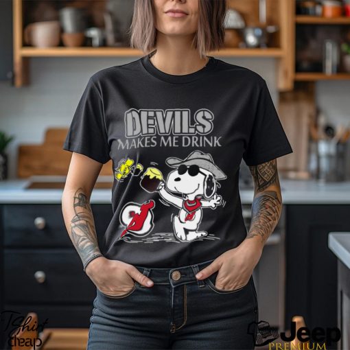 Snoopy New Jersey Devils Make Me Drinks Shirt