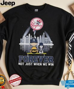 Snoopy New York Yankees Baseball Team Skyline Forever Shirt
