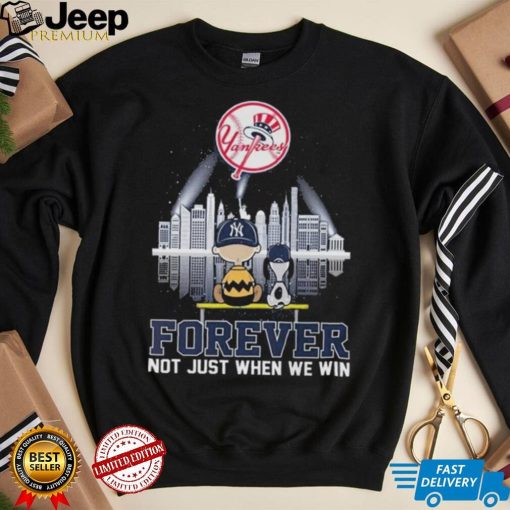 Snoopy New York Yankees Baseball Team Skyline Forever Shirt