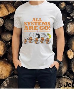 Snoopy Peanuts NASA all systems are go shirt