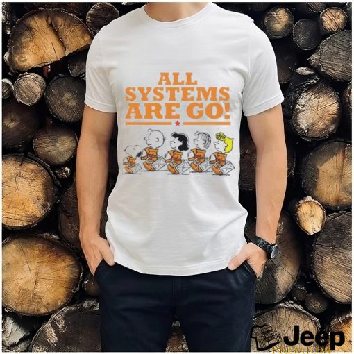 Snoopy Peanuts NASA all systems are go shirt