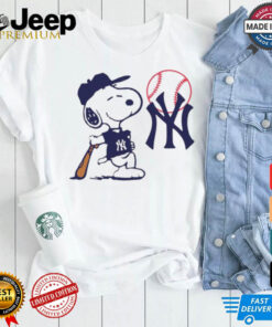 Snoopy Peanuts New York Yankees MLB baseball shirt