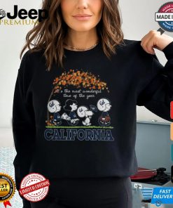 Snoopy Peanuts X California Golden Bears Fall It'S The Most Beautiful Time Of The Year Shirt