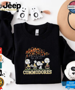 Snoopy Peanuts X Vanderbilt Commodores Fall It’S The Most Beautiful Time Of The Year shirt