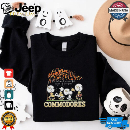 Snoopy Peanuts X Vanderbilt Commodores Fall It’S The Most Beautiful Time Of The Year shirt