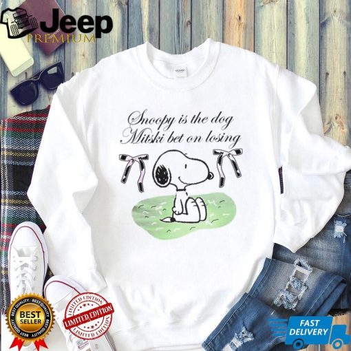 Snoopy Peanuts is the dog mitski bet on losing shirt