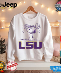 Snoopy Peanuts x LSU Tigers Athletics t shirt