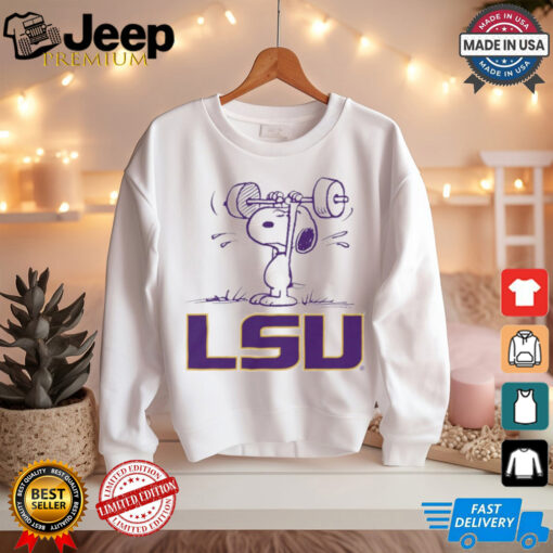 Snoopy Peanuts x LSU Tigers Athletics t shirt