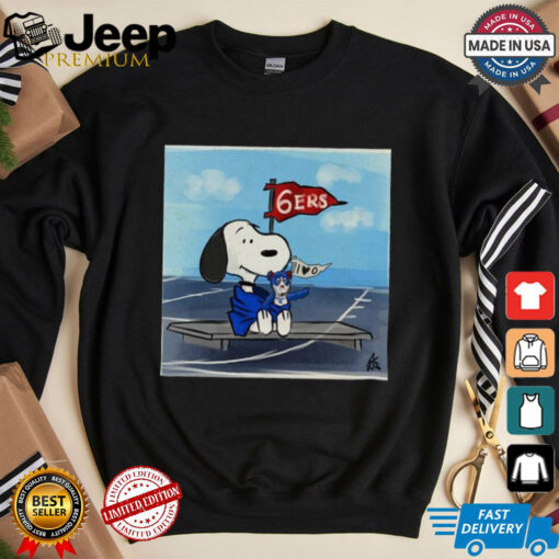 Snoopy Philadelphia 76ers Flag 6Ers 2024 Shirt