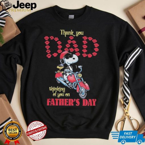 Snoopy Thank You Dad Thinking Of You On Father’s Day shirt