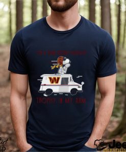 Snoopy Washington Commanders on a dark desert highway trophy in my arm shirt