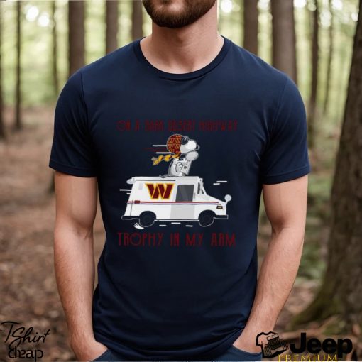 Snoopy Washington Commanders on a dark desert highway trophy in my arm shirt