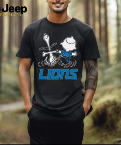 Snoopy and Charlie Brown Happy Detroit Lions Fans Shirts