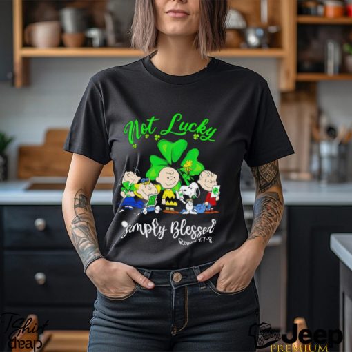 Snoopy and Friends not Lucky Simply Blessed St. Patrick’s Day shirt