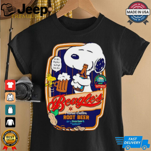 Snoopy and Woodstock Beagle’s Peanut Root Beer shirt