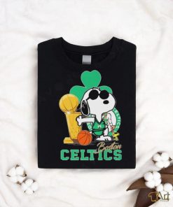 Snoopy and Woodstock Boston Celtics Trophy 2024 shirt