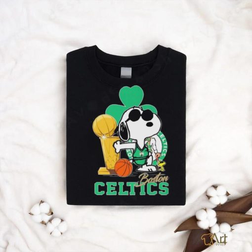 Snoopy and Woodstock Boston Celtics Trophy 2024 shirt