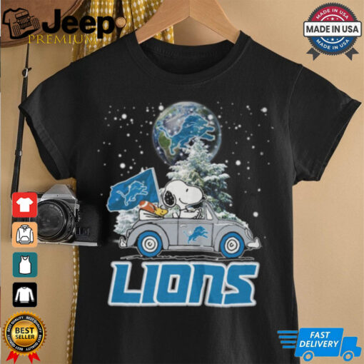 Snoopy and Woodstock Detroit Lions Xmas christmas Shirt