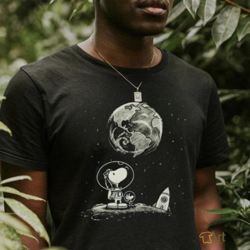 Snoopy and Woodstock earth from the moon shirt