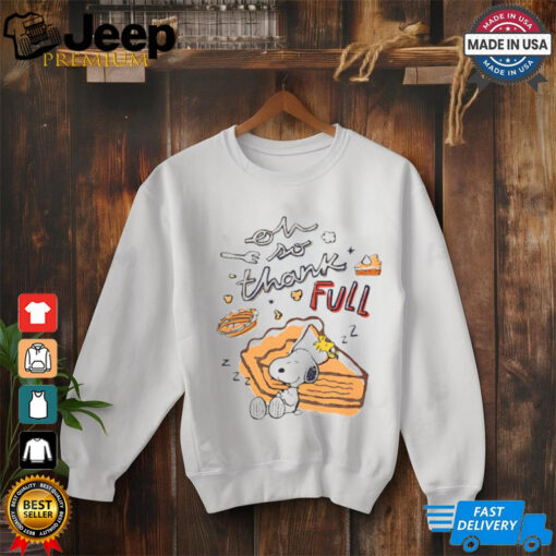 Snoopy and Woodstock so thank full pumpkin pie Thanksgiving shirt