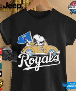 Snoopy driving car let’s go Kansas City Royals MLB Playoff shirt