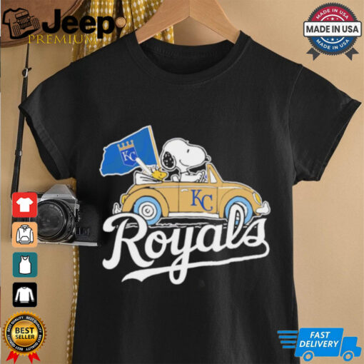 Snoopy driving car let’s go Kansas City Royals MLB Playoff shirt