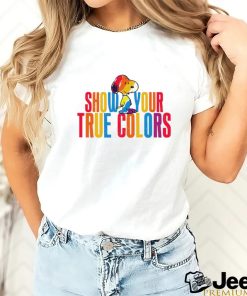 Snoopy show your true colors rainbow shirt